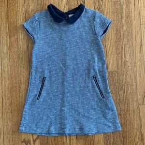 Zara Blue Checkered Kids Casual Dress